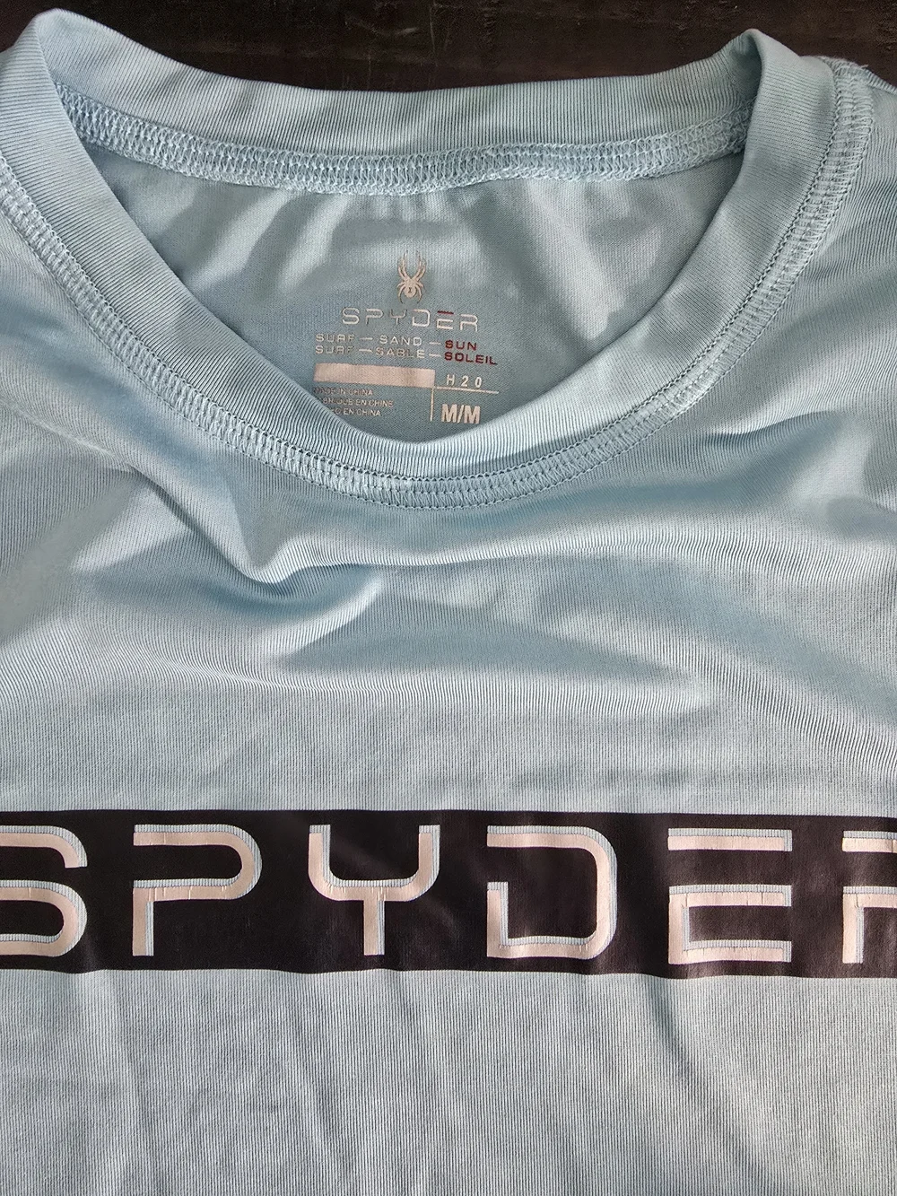 Boys Spyder Light Blue Performance Tee